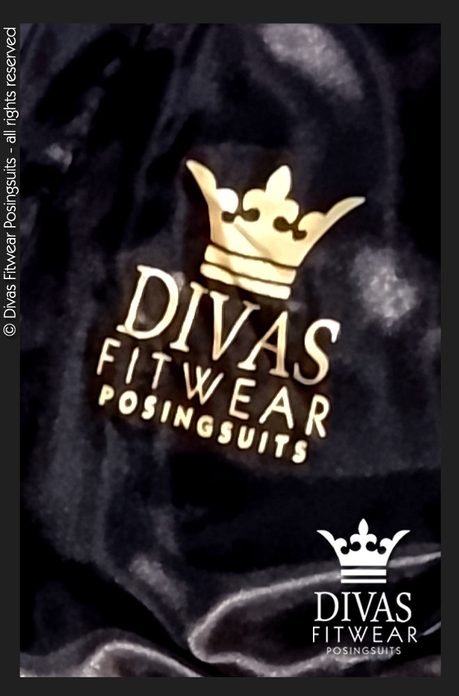 Satin Personalised Backstage Robe - Black/Gold