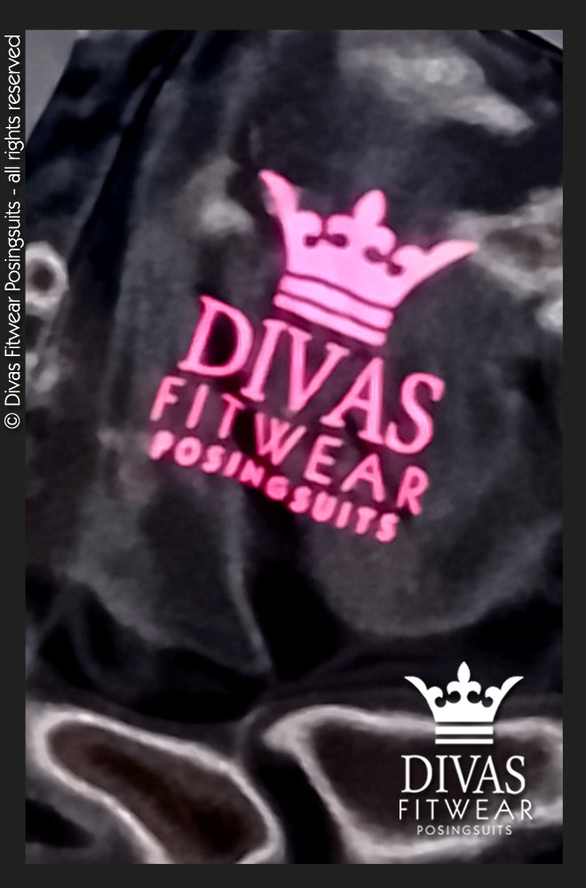 Satin Personalised Backstage Robe - Black/Pink