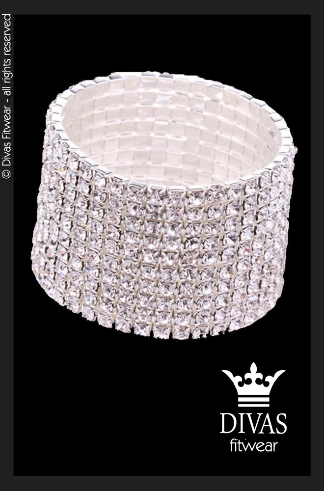 Divas Fitwear Elastic Cuff Bracelet - 12 row
