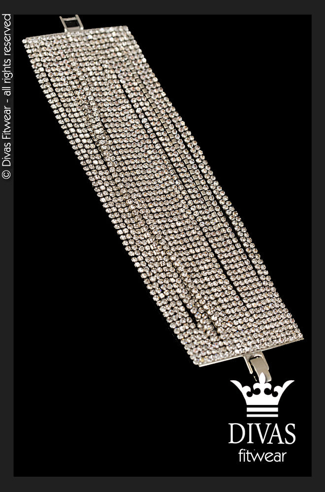 Divas Fitwear Clamp Cuff Bracelet - 25 strands