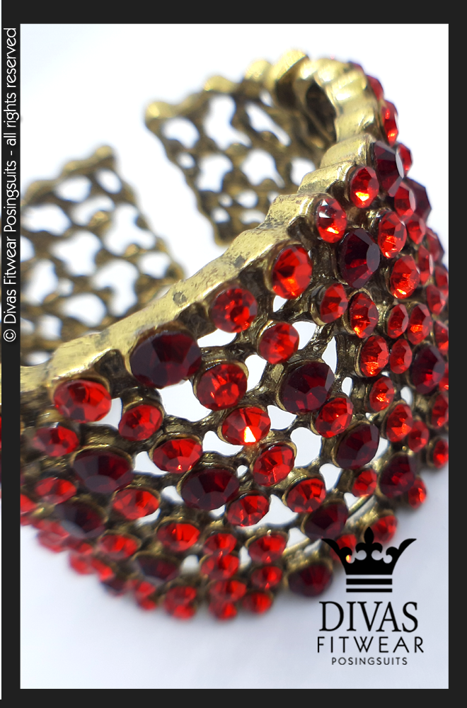 Divas Fitwear Cuff Bracelet 'Red'
