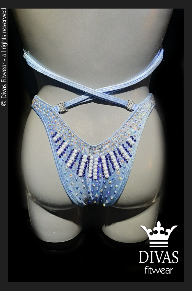 RENTAL Cross Back Figure Suit 'Ice Queen'
