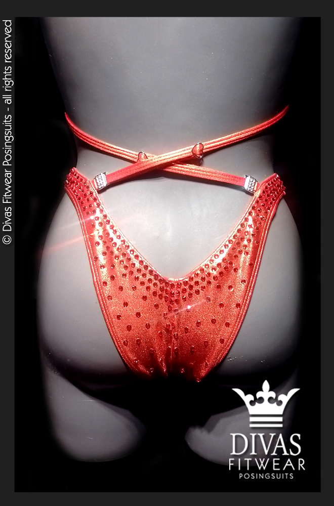 RENTAL Cross Back Figure Suit 'Orange'