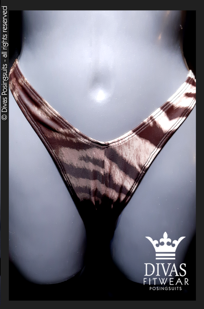 PRACTICE Cross Back Figure Suit 'Tiger Tiger'