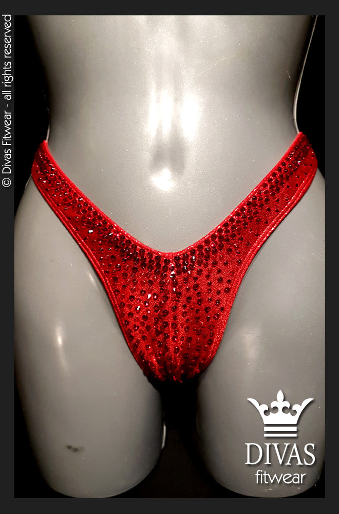 RENTAL Cross Back Figure Suit 'Red'