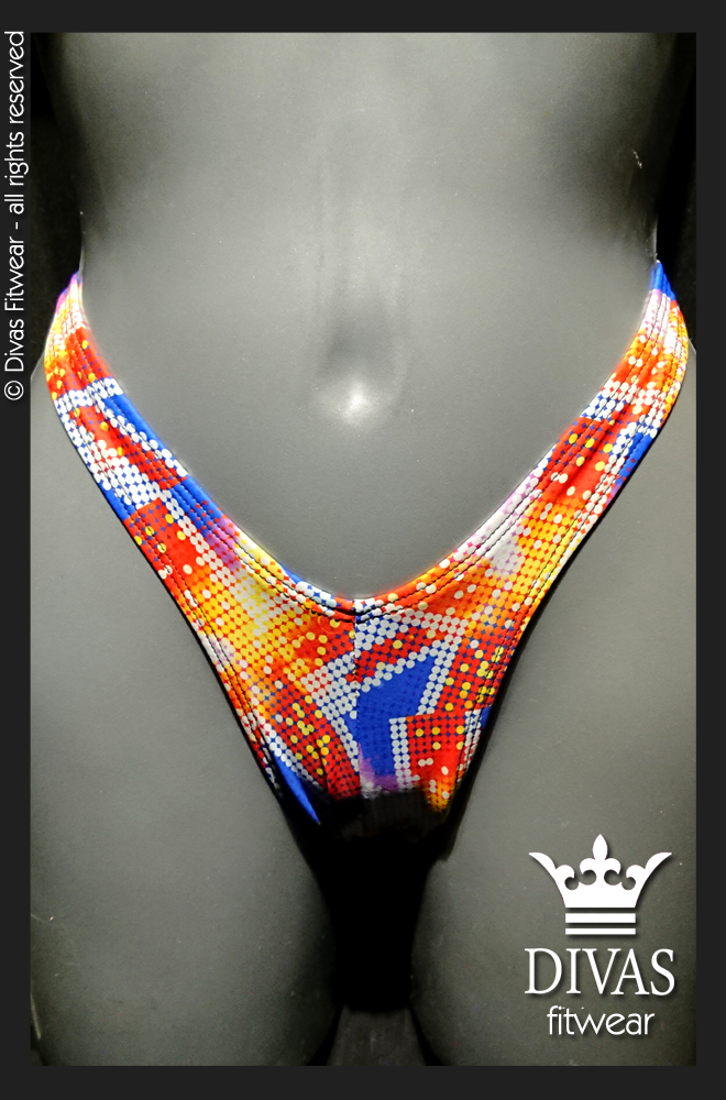 PRACTICE Cross Back Figure Suit 'UK Glitterball'