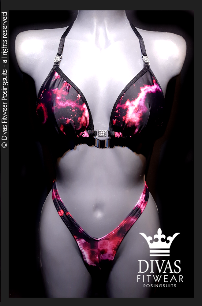 PRACTICE Cross Back Figure Suit 'Cosmic'