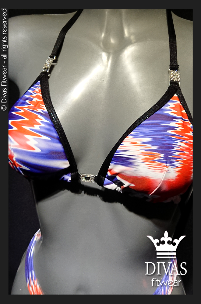 PRACTICE Cross Back Figure Suit 'Union Jack'