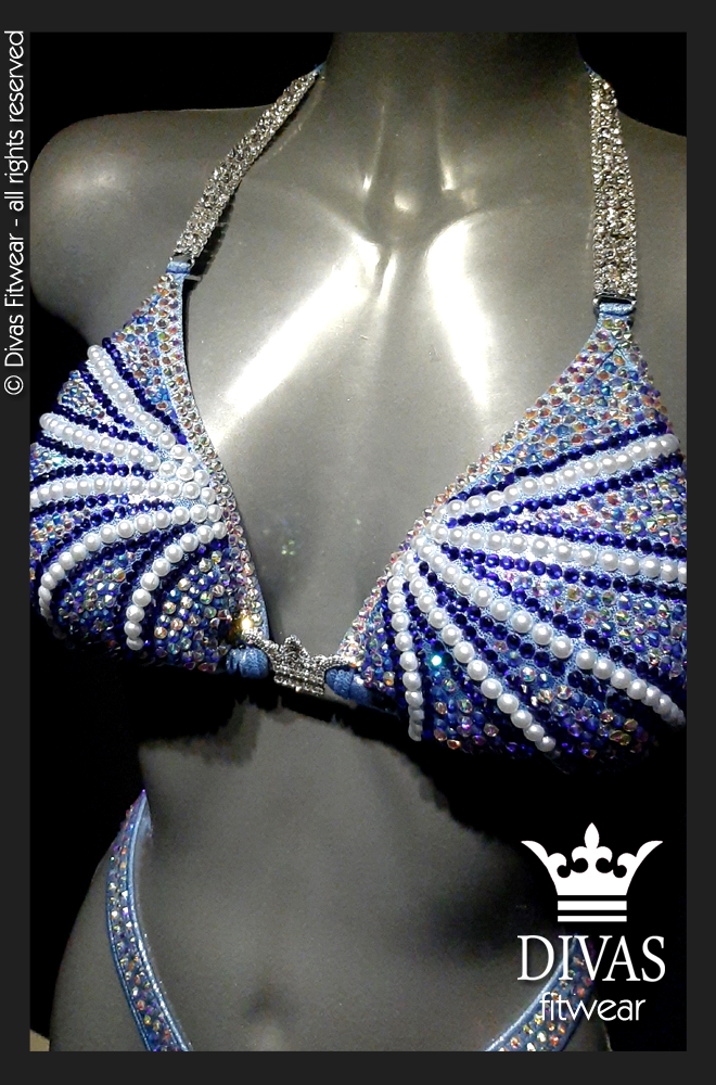 RENTAL Cross Back Figure Suit 'Ice Queen'