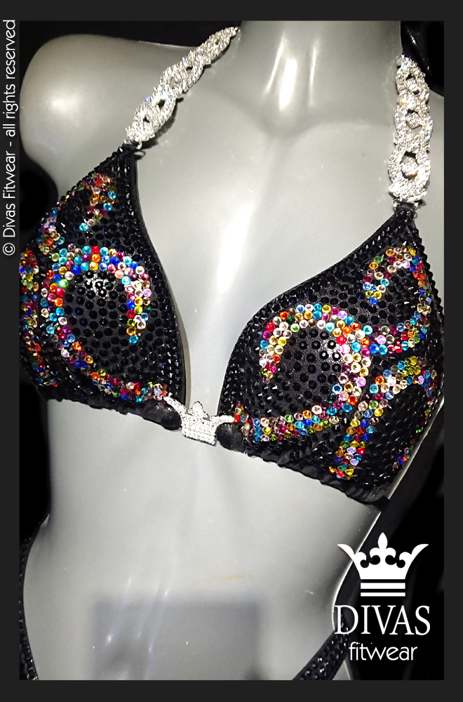 RENTAL Cross Back Figure Suit 'Carnival'