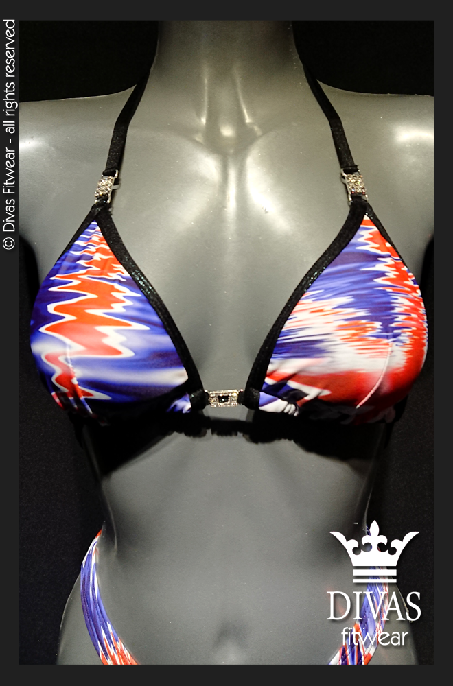 PRACTICE Cross Back Figure Suit 'Union Jack'