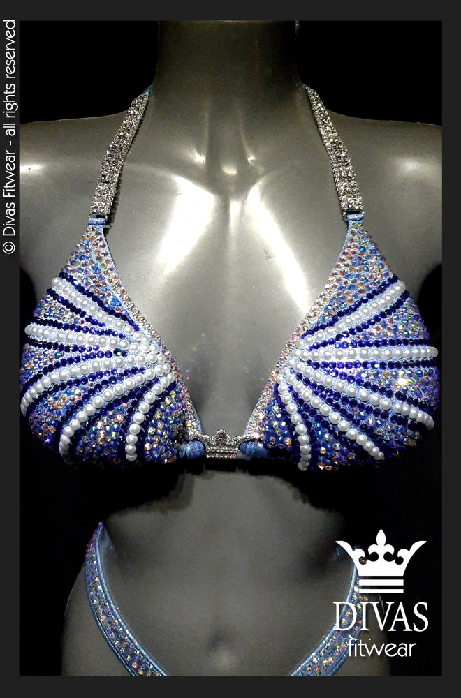 RENTAL Cross Back Figure Suit 'Ice Queen'