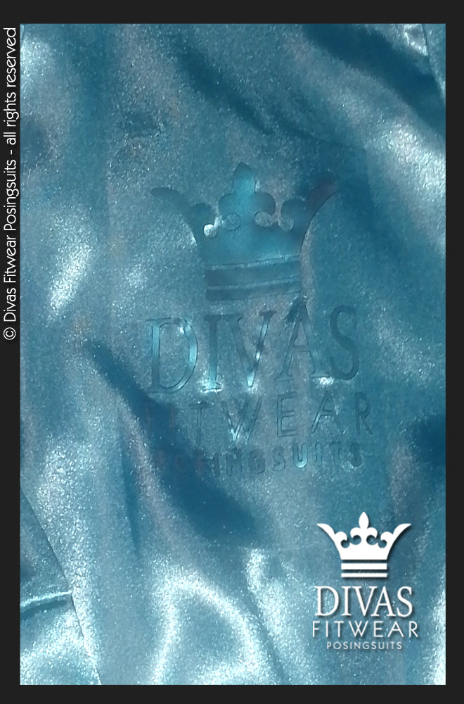 Satin Personalised Backstage Robe - Teal/Teal -