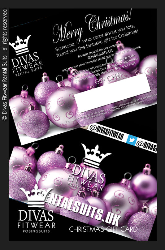 Divas Rental Suits Christmas Gift Card