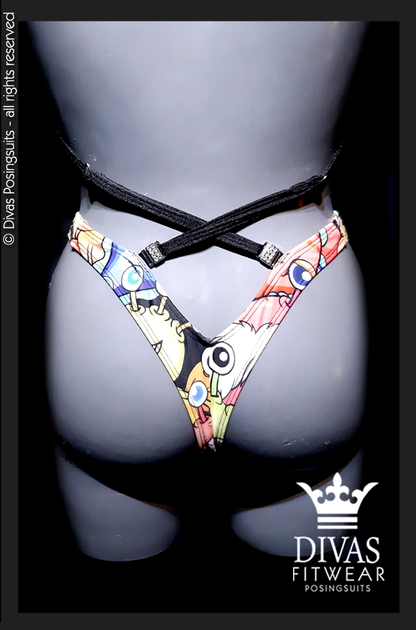 PRACTICE Cross Back Figure Suit  'Little Monsters'